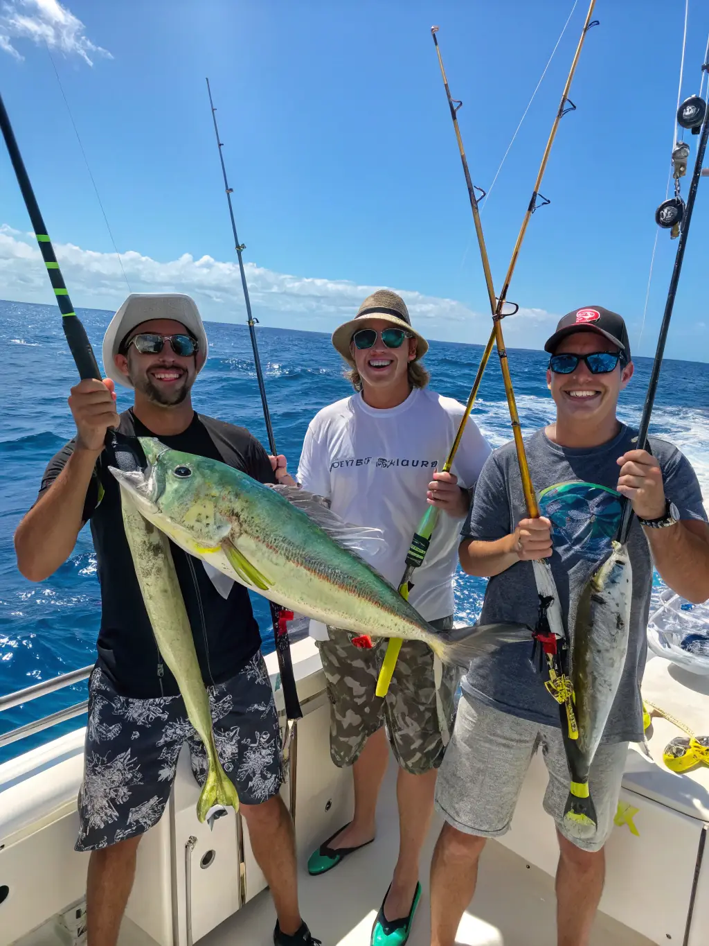 A vibrant image capturing a community fishing event organized by SOCIETE DE PECHE DU PLAN D'EAU COMMUNAL, showcasing the social and recreational aspects of fishing.